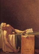 Jacques-Louis David The death of Marat painting